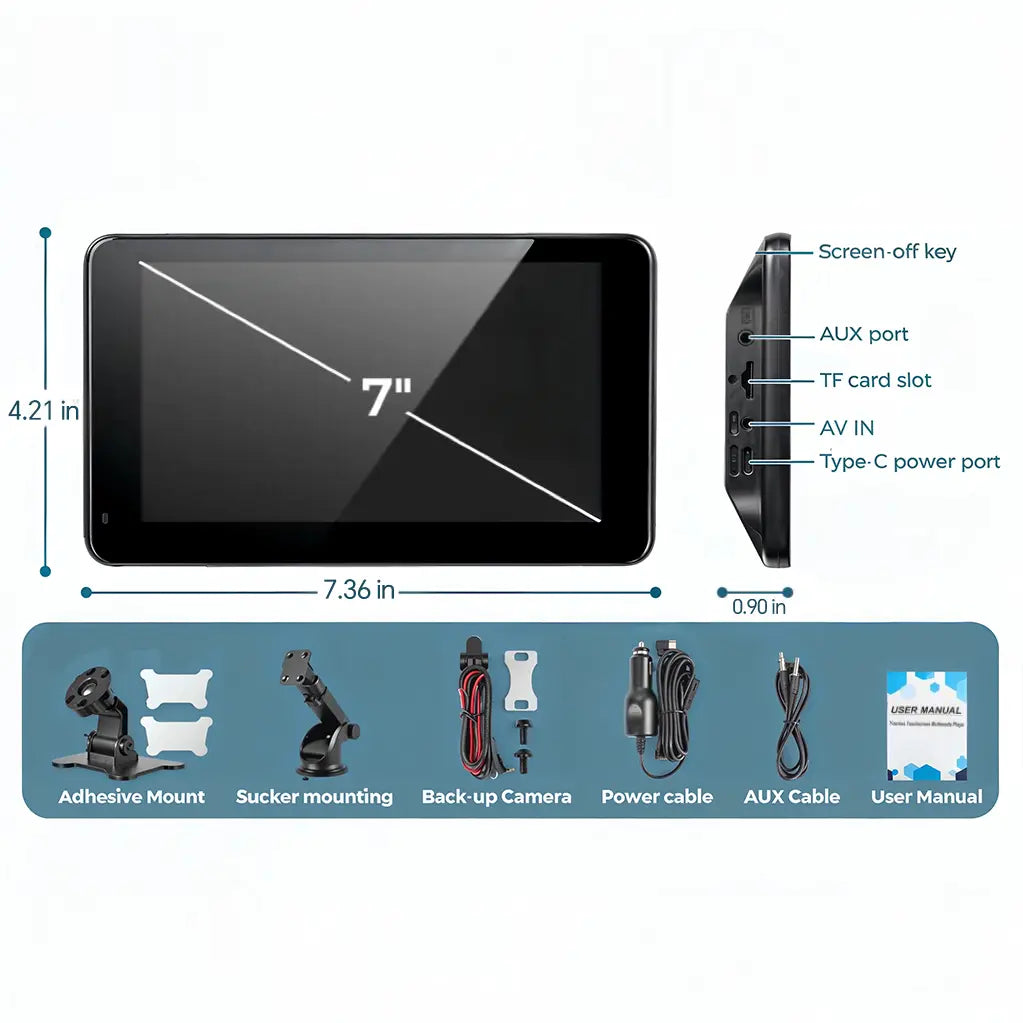 【PASLDA】2026 Fathersdaygift-Upgraded Wireless Carplay Screen for Andriod & Iphone : the Ultimate Portable Car Play Adapter for Seamless In-Car Entertainment