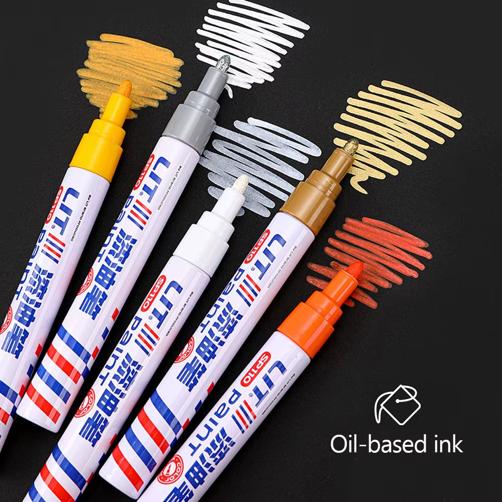 Car Scratch Repair Pen Auto Touch up Paint Pen Fill Remover Vehicle Rubber Tyre CD Metal Permanent Paint Marker for Car Styling