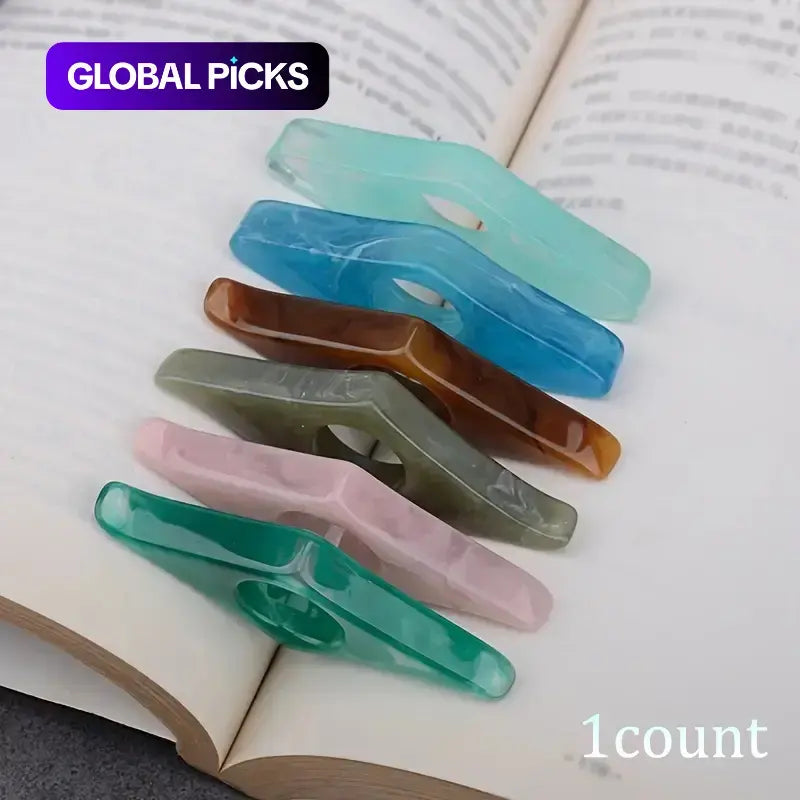 Creative Reading Page Finger Holder, Resin Portable Thumb Page Holder, Reading Aid Tool, Book Accessories #GLOBAL PICKS