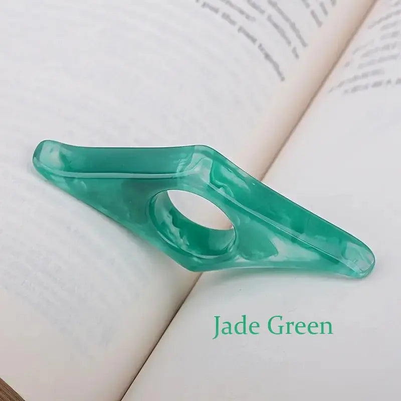 Creative Reading Page Finger Holder, Resin Portable Thumb Page Holder, Reading Aid Tool, Book Accessories #GLOBAL PICKS